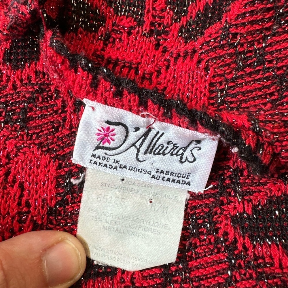 Vintage D’allairds Floral Sweater Medium - Picture 3 of 4